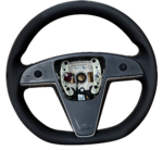Руль оригинальный круглый Tesla Model S/X Plaid 1607880-00-G