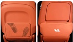 Грязещитные накладки сидений оранжевые Lixiang L7 / L9 2024 AZ-AKP-OR-24