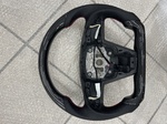 Руль круглый глянцевый карбон перфорация подогрев Tesla Model S/X Plaid WH-PLAID-PCH